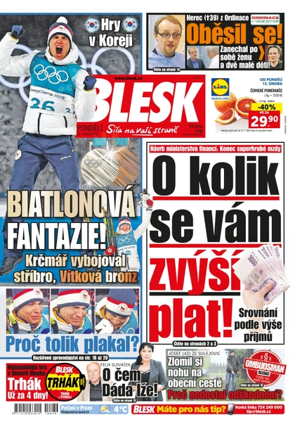 E-magazín Blesk - 12.2.2018 - CZECH NEWS CENTER a. s.