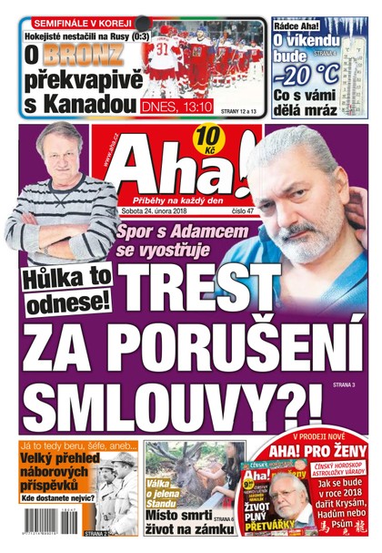 E-magazín AHA! - 24.2.2018 - CZECH NEWS CENTER a. s.