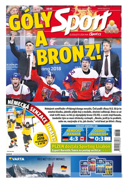 E-magazín Sport - 24.2.2018 - CZECH NEWS CENTER a. s.