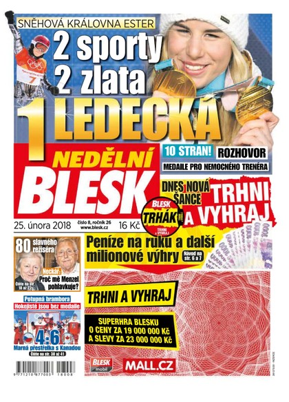 E-magazín Nedělní Blesk - 25.2.2018 - CZECH NEWS CENTER a. s.