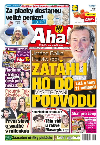 E-magazín AHA! - 26.2.2018 - CZECH NEWS CENTER a. s.
