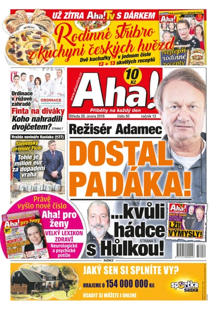 E-magazín AHA! - 28.2.2018 - CZECH NEWS CENTER a. s.