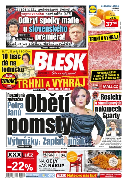 E-magazín Blesk - 1.3.2018 - CZECH NEWS CENTER a. s.