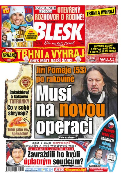 E-magazín Blesk - 2.3.2018 - CZECH NEWS CENTER a. s.