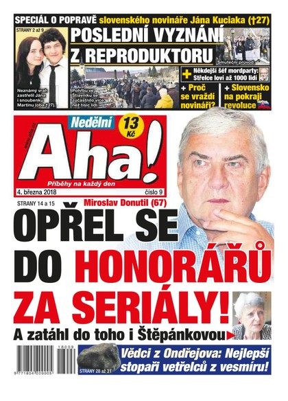E-magazín Nedělní AHA! - 4.3.2018 - CZECH NEWS CENTER a. s.