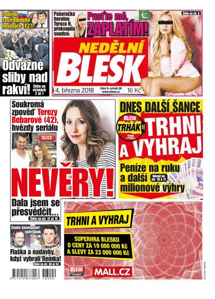 E-magazín Nedělní Blesk - 4.3.2018 - CZECH NEWS CENTER a. s.
