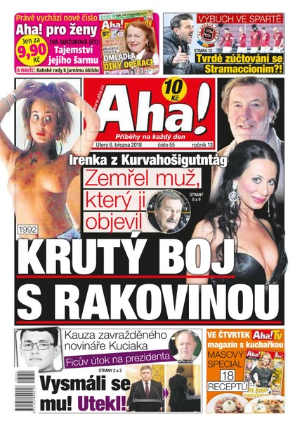 E-magazín AHA! - 6.3.2018 - CZECH NEWS CENTER a. s.