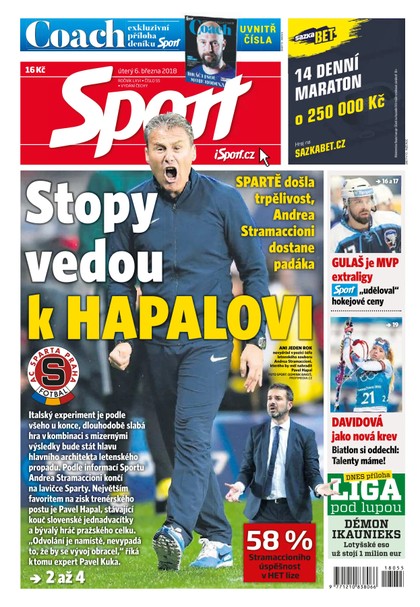 E-magazín Sport - 6.3.2018 - CZECH NEWS CENTER a. s.