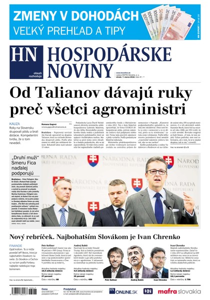 E-magazín Hospodárske noviny 07.03.2018 - MAFRA Slovakia, a.s.