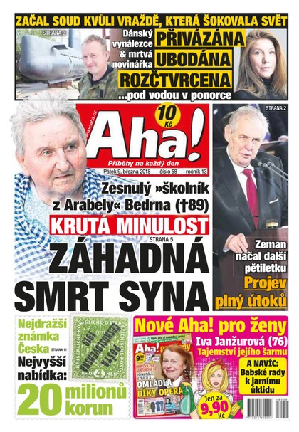 E-magazín AHA! - 9.3.2018 - CZECH NEWS CENTER a. s.