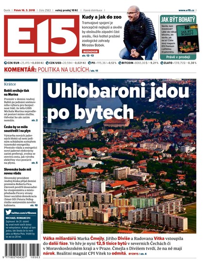 E-magazín E15 - 16.3.2018 - CZECH NEWS CENTER a. s.