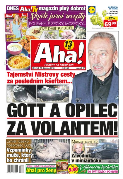 E-magazín AHA! - 22.3.2018 - CZECH NEWS CENTER a. s.