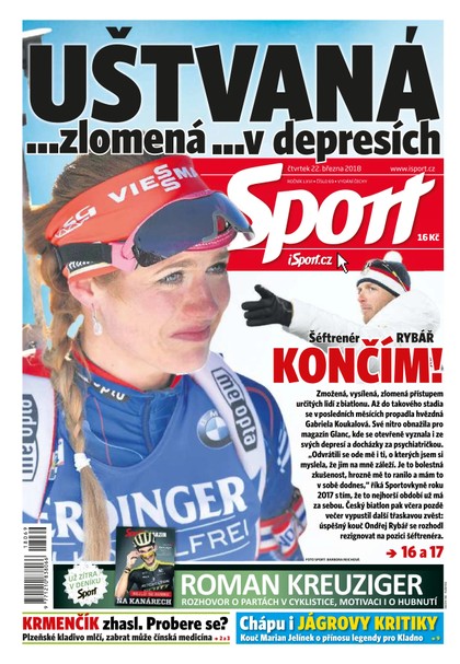 E-magazín Sport - 22.3.2018 - CZECH NEWS CENTER a. s.
