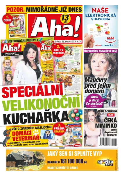 E-magazín AHA! - 28.3.2018 - CZECH NEWS CENTER a. s.