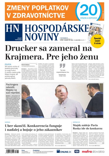 E-magazín Hospodárske noviny 29.03.2018 - MAFRA Slovakia, a.s.