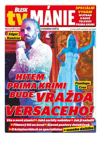 E-magazín Blesk Tv manie - 31.3.2018 - CZECH NEWS CENTER a. s.