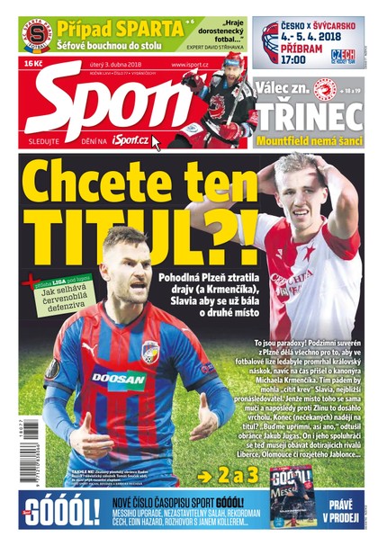 E-magazín Sport - 3.4.2018 - CZECH NEWS CENTER a. s.