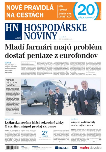 E-magazín Hospodárske noviny 10.4.2018 - MAFRA Slovakia, a.s.