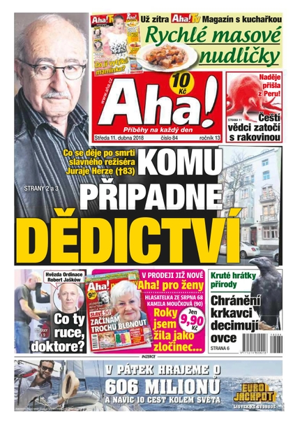 E-magazín AHA! - 11.4.2018 - CZECH NEWS CENTER a. s.