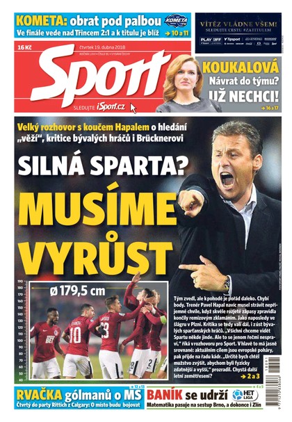 E-magazín Sport - 19.4.2018 - CZECH NEWS CENTER a. s.
