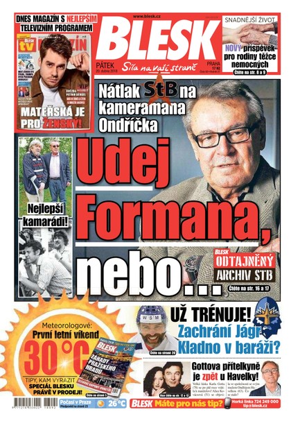 E-magazín Blesk - 20.4.2018 - CZECH NEWS CENTER a. s.