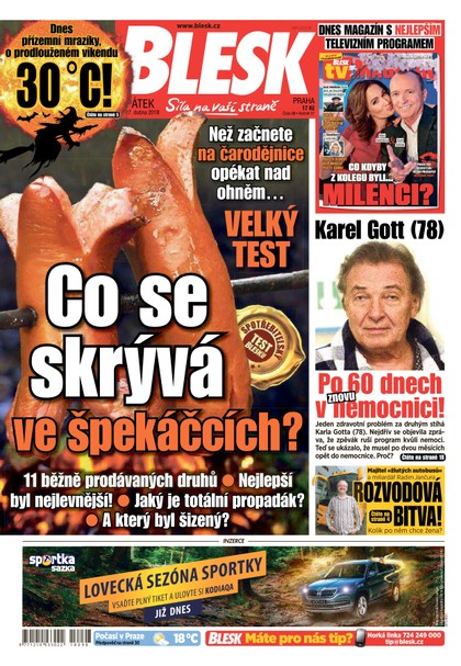 E-magazín Blesk -  27.4.2018 - CZECH NEWS CENTER a. s.