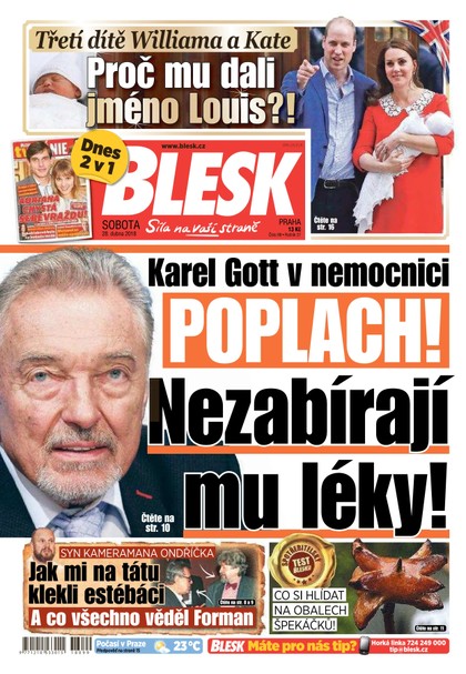 E-magazín Blesk - 28.4.2018 - CZECH NEWS CENTER a. s.