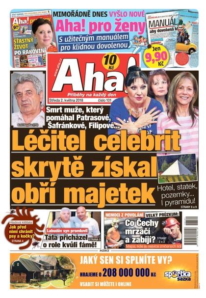 E-magazín AHA! - 2.5.2018 - CZECH NEWS CENTER a. s.