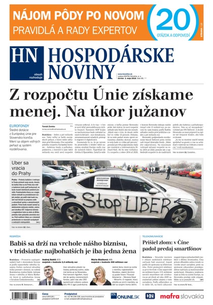 E-magazín Hospodárske noviny 03.05.2018 - MAFRA Slovakia, a.s.