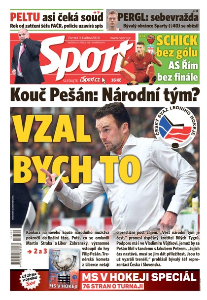 E-magazín Sport - 3.5.2018 - CZECH NEWS CENTER a. s.