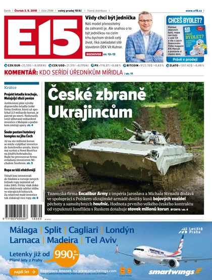 E-magazín E15 - 3.5.2018 - CZECH NEWS CENTER a. s.