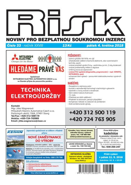 E-magazín Risk 33/2018 - Risk