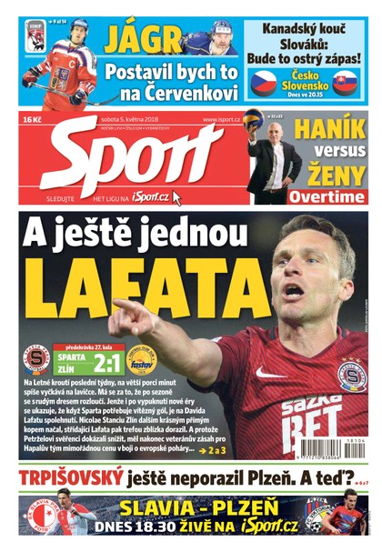 E-magazín Sport - 5.5.2018 - CZECH NEWS CENTER a. s.