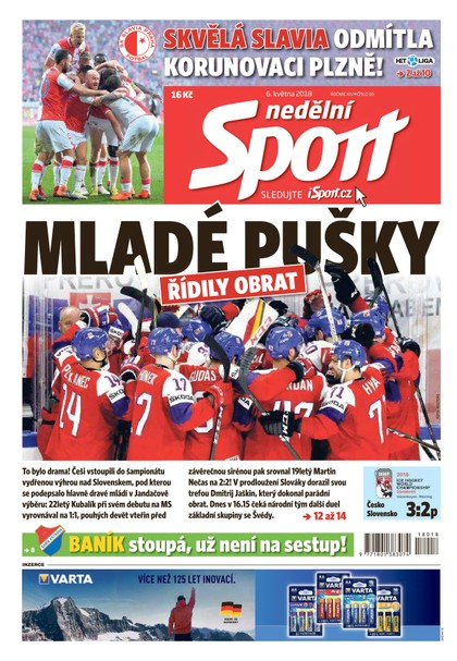 E-magazín Nedělní Sport - 6.5.2018 - CZECH NEWS CENTER a. s.