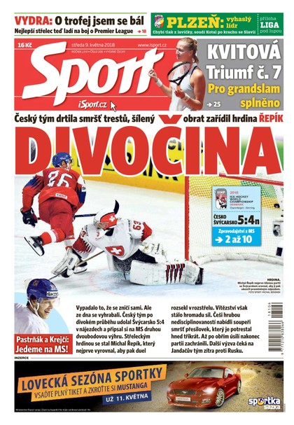 E-magazín Sport - 9.5.2018 - CZECH NEWS CENTER a. s.