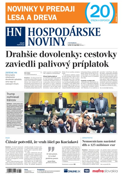 E-magazín Hospodárske noviny 10.05.2018 - MAFRA Slovakia, a.s.