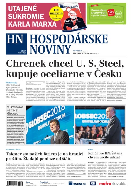 E-magazín Hospodárske noviny 18.05.2018 - MAFRA Slovakia, a.s.