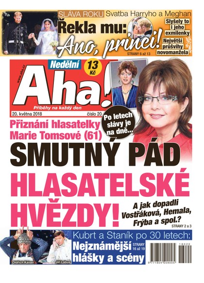 E-magazín Nedělní AHA! - 20.5.2018 - CZECH NEWS CENTER a. s.