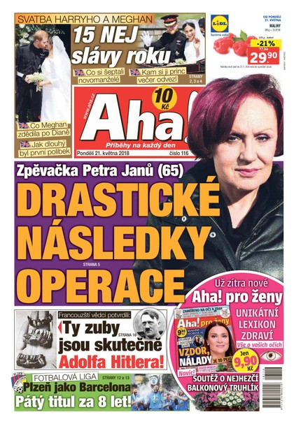 E-magazín AHA! - 21.5.2018 - CZECH NEWS CENTER a. s.