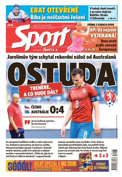 E-magazín Sport - 2.6.2018 - CZECH NEWS CENTER a. s.