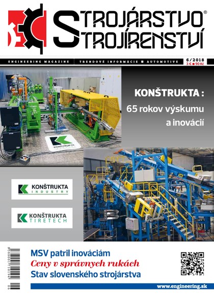 E-magazín STROJÁRSTVO/STROJÍRENSTVÍ 6/2018 - MEDIA/ST s.r.o.
