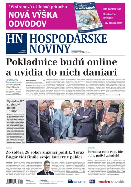 E-magazín Hospodárske noviny 11.06.2018 - MAFRA Slovakia, a.s.