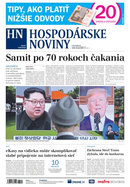 E-magazín Hospodárske noviny 12.06.2018 - MAFRA Slovakia, a.s.