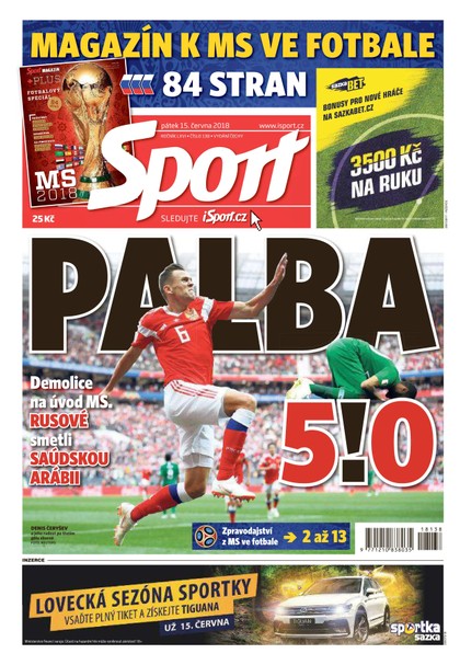 E-magazín Sport - 15.6.2018 - CZECH NEWS CENTER a. s.