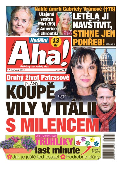 E-magazín Nedělní AHA! - 17.6.2018 - CZECH NEWS CENTER a. s.