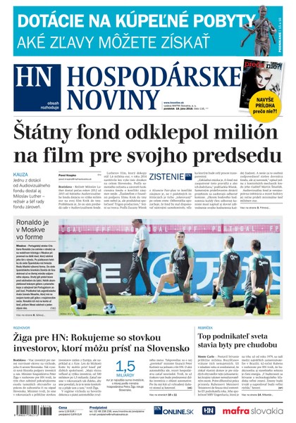 E-magazín Hospodárske noviny 18.06.2018 - MAFRA Slovakia, a.s.