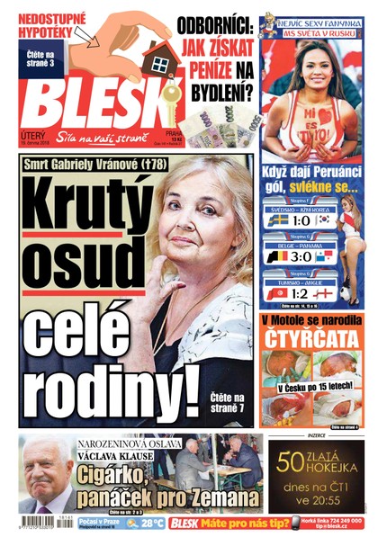 E-magazín Blesk - 19.6.2018 - CZECH NEWS CENTER a. s.