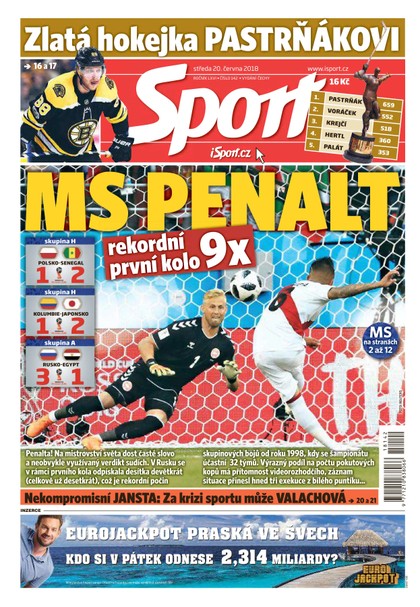 E-magazín Sport - 20.6.2018 - CZECH NEWS CENTER a. s.