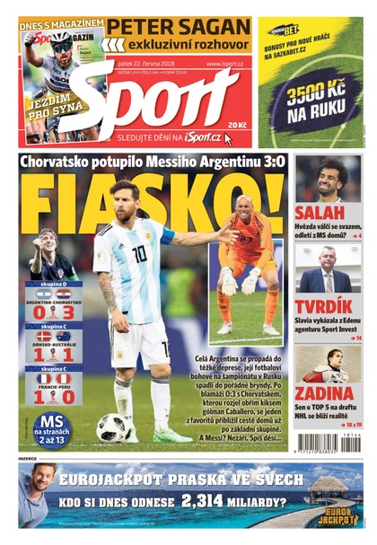 E-magazín Sport - 22.6.2018 - CZECH NEWS CENTER a. s.