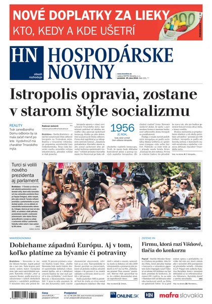 E-magazín Hospodárske noviny 25.06.2018 - MAFRA Slovakia, a.s.